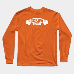 1975 - 62 KGW Radio (White on Orange) Long Sleeve T-Shirt